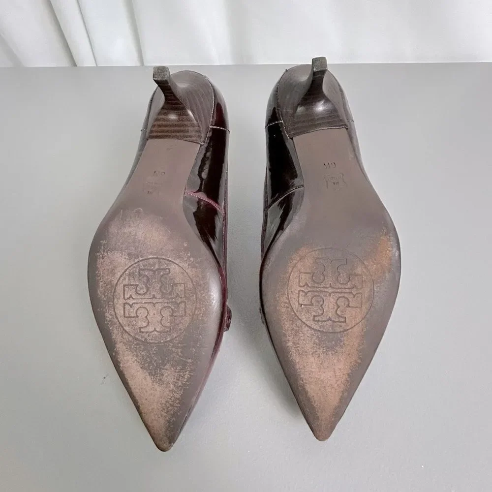 Tory Burch Women’s Burgundy heels Size 6M